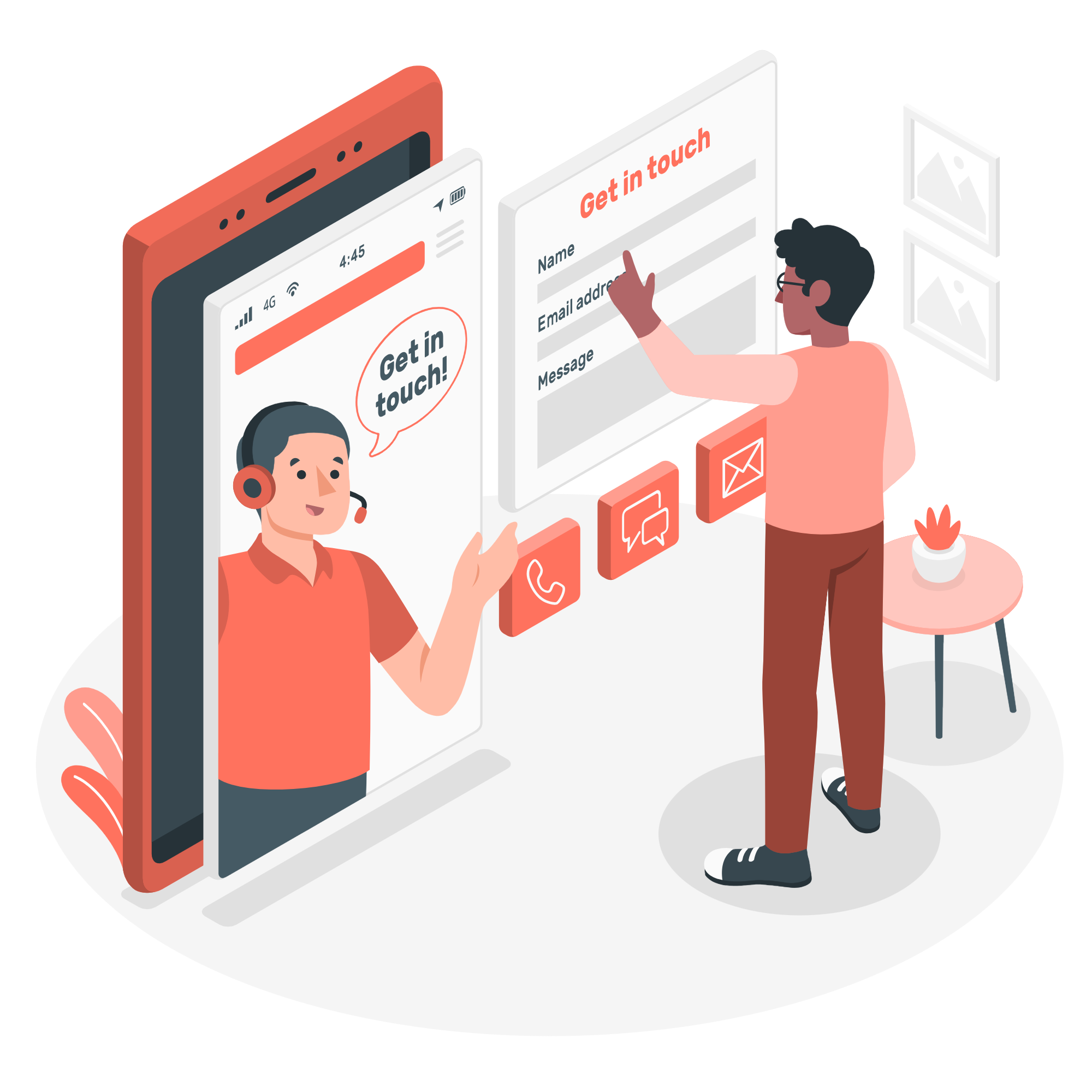 Contact Us Illustration
